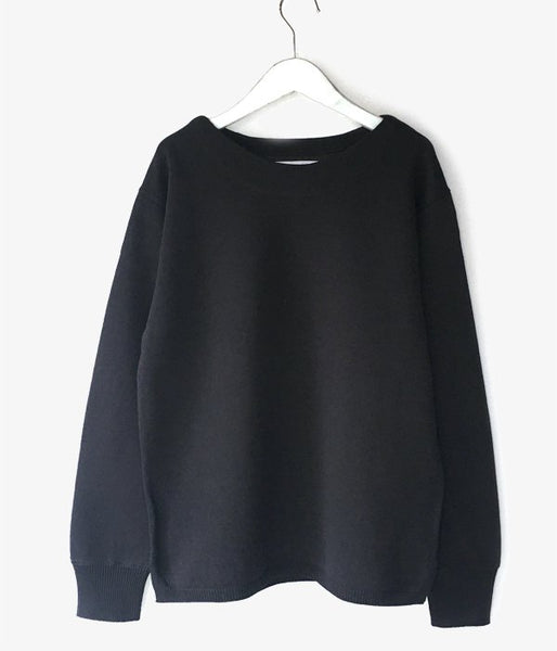 MHL./DENSE COTTON KNIT (NAVY)