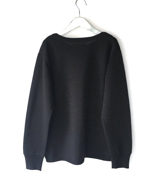 MHL./DENSE COTTON KNIT (NAVY)