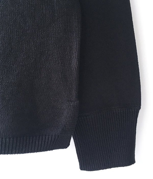 MHL./DENSE COTTON KNIT (NAVY)