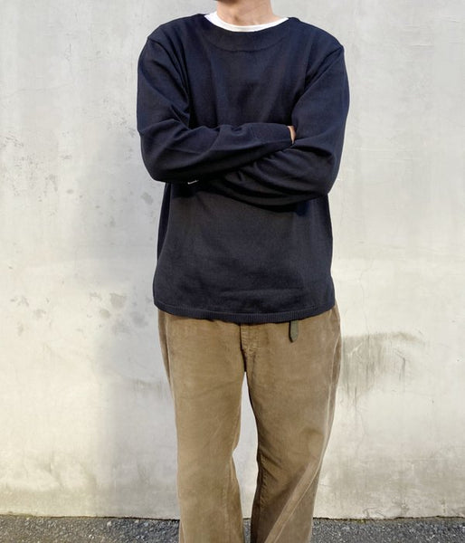 MHL./DENSE COTTON KNIT (NAVY)