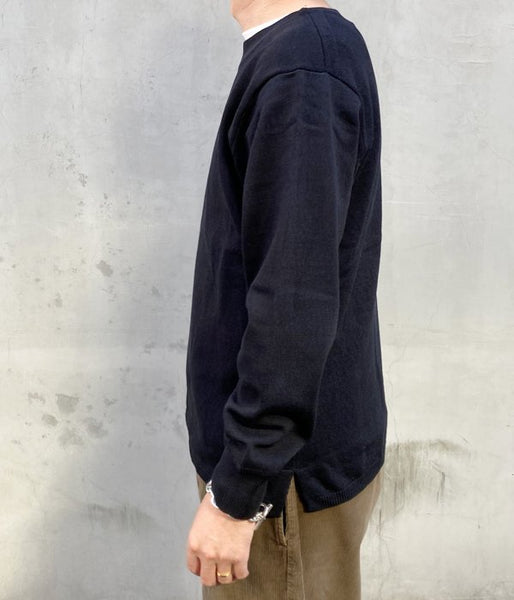 MHL./DENSE COTTON KNIT (NAVY)