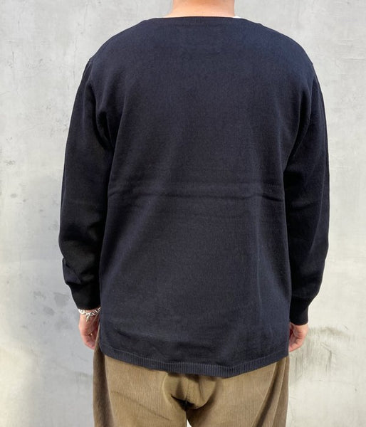 MHL./DENSE COTTON KNIT (NAVY)