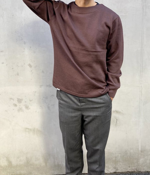 MHL./DENSE COTTON KNIT (BROWN)