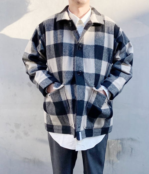 DESCENDANT/RAG MELTON JACKET (WHITE)