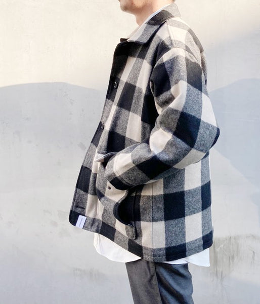 DESCENDANT/RAG MELTON JACKET (WHITE)