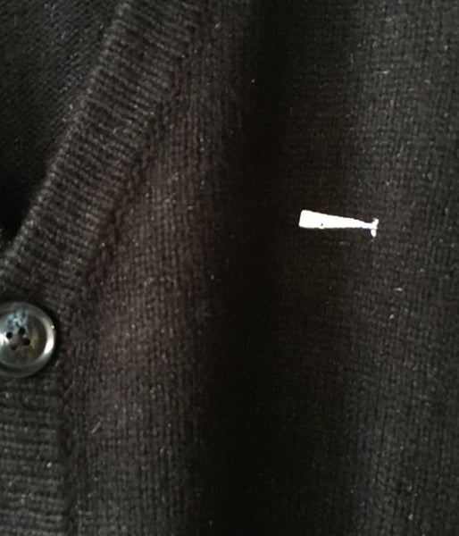 DESCENDANT/NURSE KNIT CARDIGAN (BLACK)