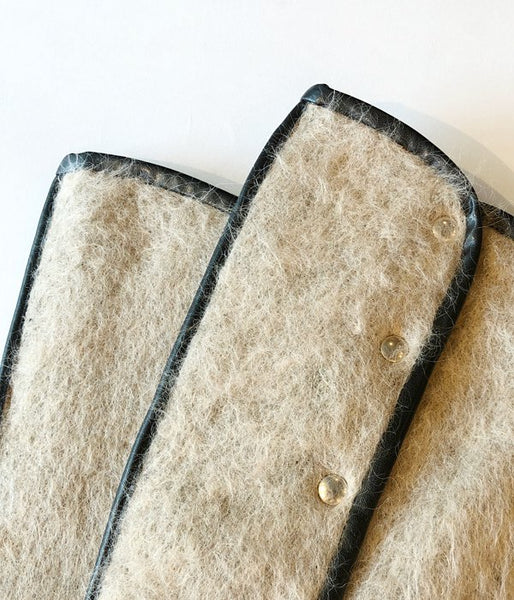 FUMIKA_UCHIDA/MOHAIR SHAGGY LEG-COVERS(BEIGE)