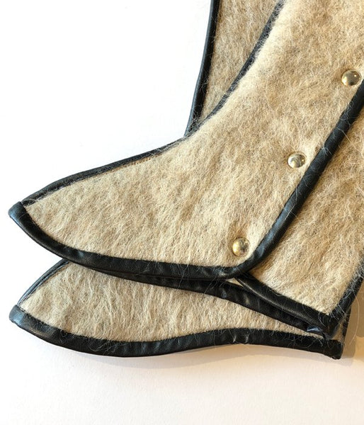FUMIKA_UCHIDA/MOHAIR SHAGGY LEG-COVERS(BEIGE)