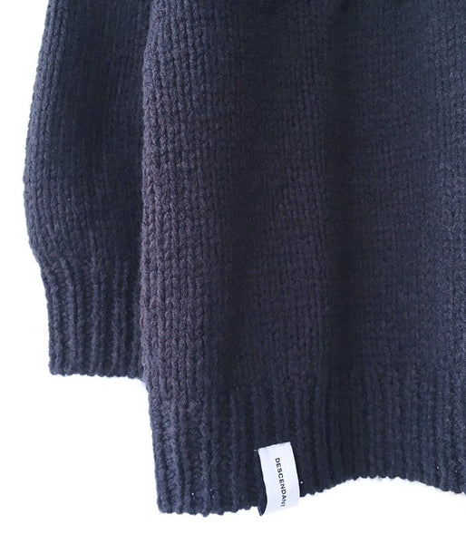 DESCENDANT/FADED CABLE KNIT (NAVY)