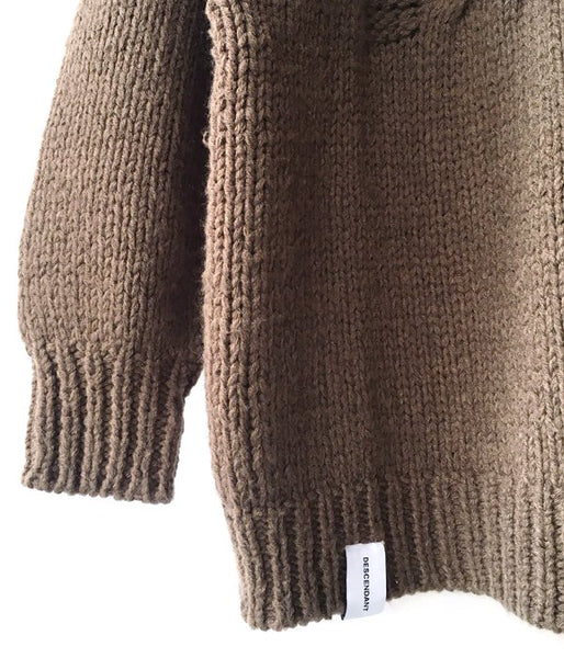 DESCENDANT/FADED CABLE KNIT (GRAY)