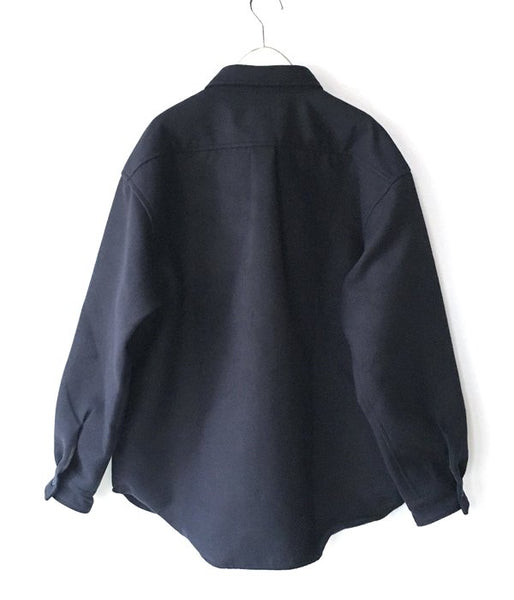 DESCENDANT/CPOC MELTON SHIRT (NAVY)
