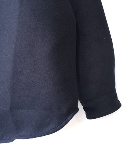 DESCENDANT/CPOC MELTON SHIRT (NAVY)