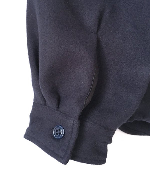 DESCENDANT/CPOC MELTON SHIRT (NAVY)