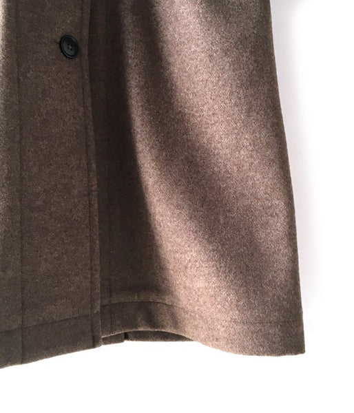 MHL./BASIC WOOL MELTON COAT WOMENS (KHAKI)