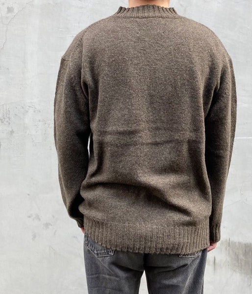 MHL./FINE SHETLAND KNIT (BROWN)