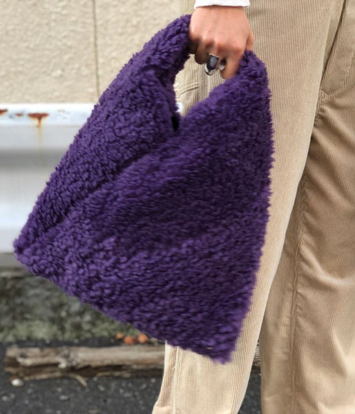 MM6 MAISON MARGIELA/TEDDY JAPANESE TOTE BAG MINI(PURPLE)