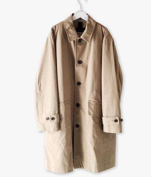 MHL./PROOFED COTTON NYLON TWILL COAT (BEIGE)