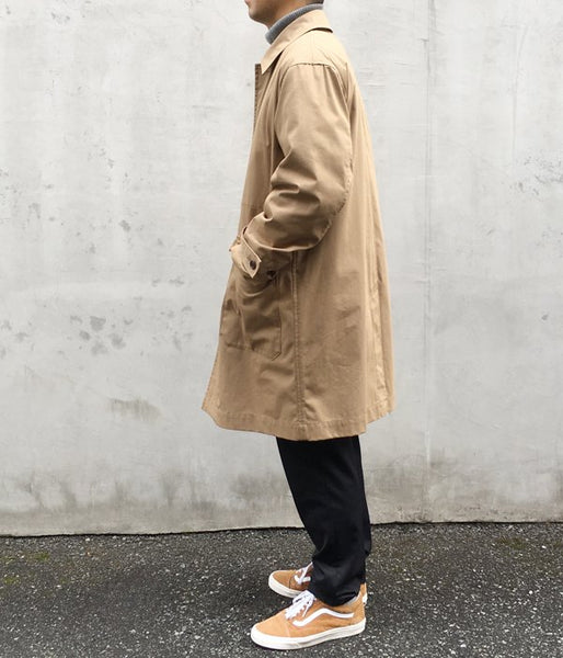 MHL./PROOFED COTTON NYLON TWILL COAT (BEIGE)