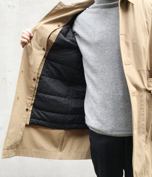 MHL./PROOFED COTTON NYLON TWILL COAT (BEIGE)