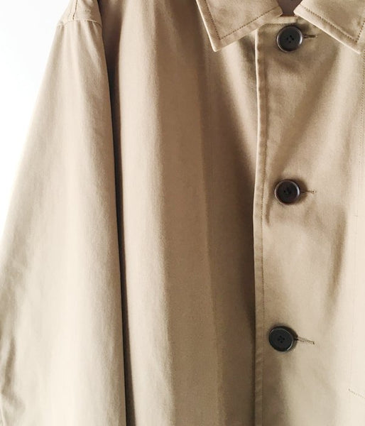 MHL./PROOFED COTTON NYLON TWILL COAT (BEIGE)