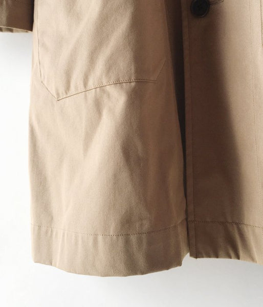 MHL./PROOFED COTTON NYLON TWILL COAT (BEIGE)