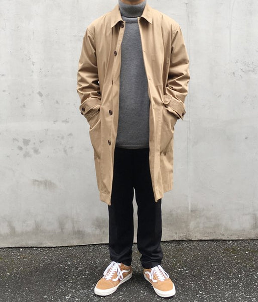 MHL./PROOFED COTTON NYLON TWILL COAT (BEIGE)