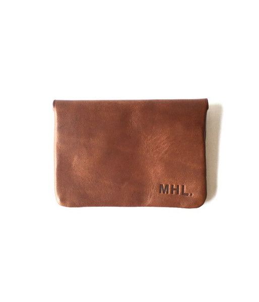 MHL./TOUGH LEATHER COIN CASE (BROWN)