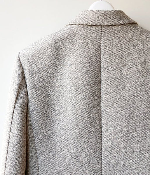 FUMIKA_UCHIDA/POLITWEED_SEMI-NOTCHED SINGLE JACKET(L.GREY)