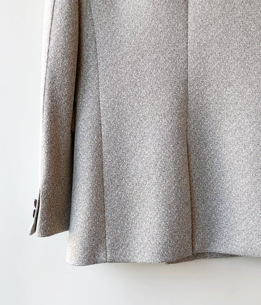 FUMIKA_UCHIDA/POLITWEED_SEMI-NOTCHED SINGLE JACKET(L.GREY)