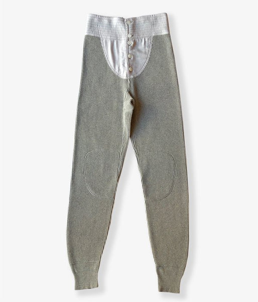 FUMIKA_UCHIDA/COTTON WAFFLE_THERMAL PANTS(GREY)