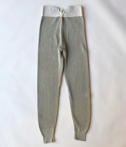 FUMIKA_UCHIDA/COTTON WAFFLE_THERMAL PANTS(GREY)