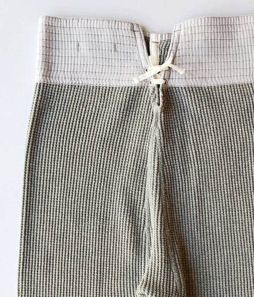FUMIKA_UCHIDA/COTTON WAFFLE_THERMAL PANTS(GREY)
