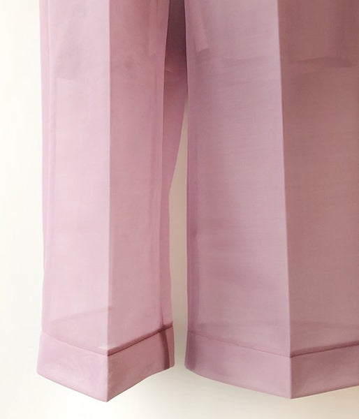 PHEENY/SEER DOUBLE KNIT WIDE SLACKS(MAUVE)