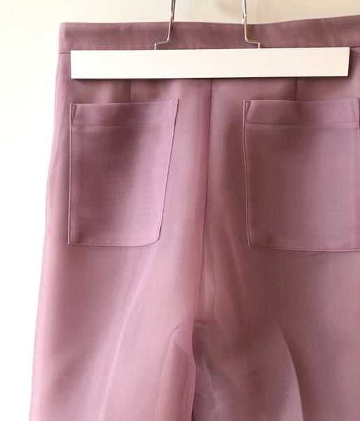 PHEENY/SEER DOUBLE KNIT WIDE SLACKS(MAUVE)