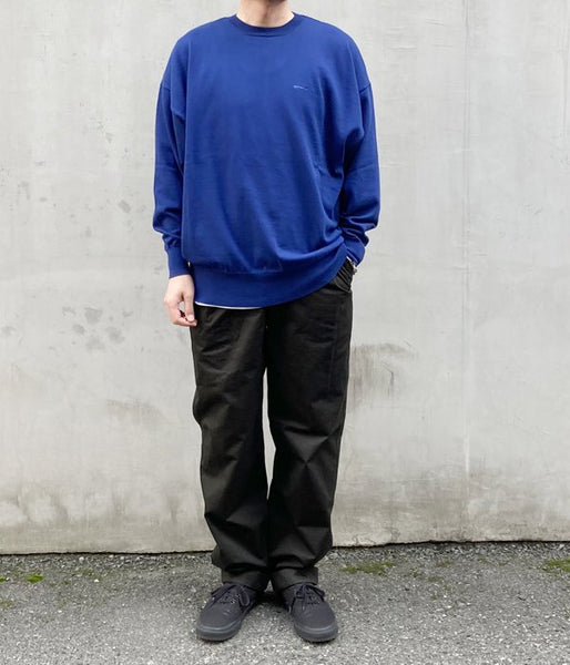 DESCENDANT/MADISON CREW NECK KNIT COOL MAX (BLUE)