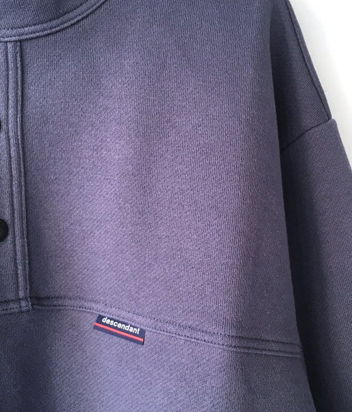 DESCENDANT/VOIL HENRY NECK SWEATSHIRT (NAVY)