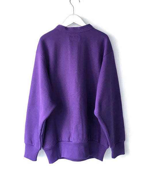 DESCENDANT/VOIL HENRY NECK SWEATSHIRT (PURPLE)