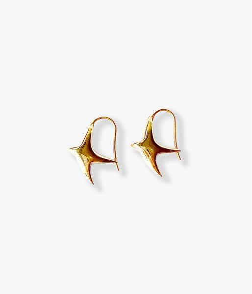 R.ALAGAN/TINY PUFFY BIRD EARRINGS(GOLD)