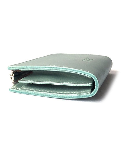 MARGARET HOWELL/SMOOTH LEATHER L PURSE (BLUE)