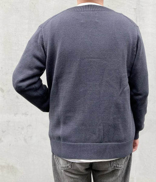 MHL./ROUGH COTTON CARDIGAN (GRAY)
