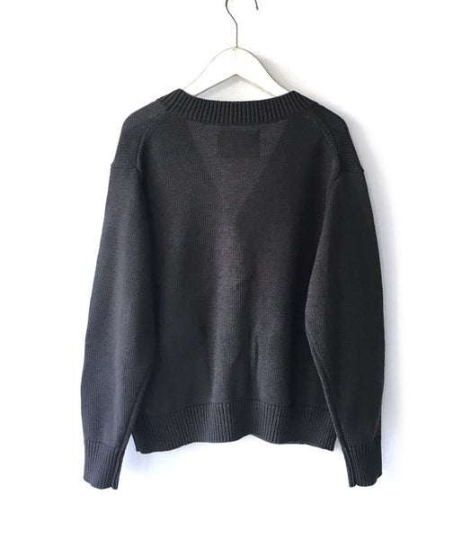 MHL./ROUGH COTTON CARDIGAN WOMENS(GRAY)