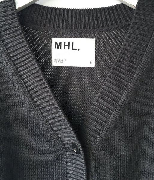 MHL./ROUGH COTTON CARDIGAN WOMENS(GRAY)