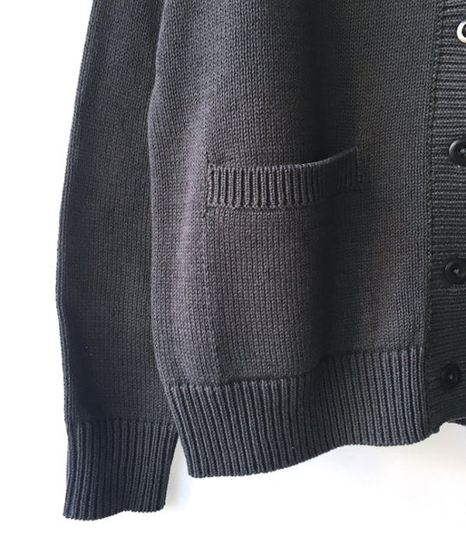 MHL./ROUGH COTTON CARDIGAN WOMENS(GRAY)