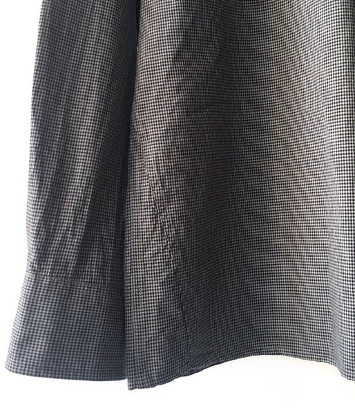 MHL./TINY GINGHAM COTTON SHIRT (NAVY)
