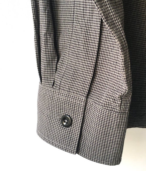 MHL./TINY GINGHAM COTTON SHIRT (NAVY)