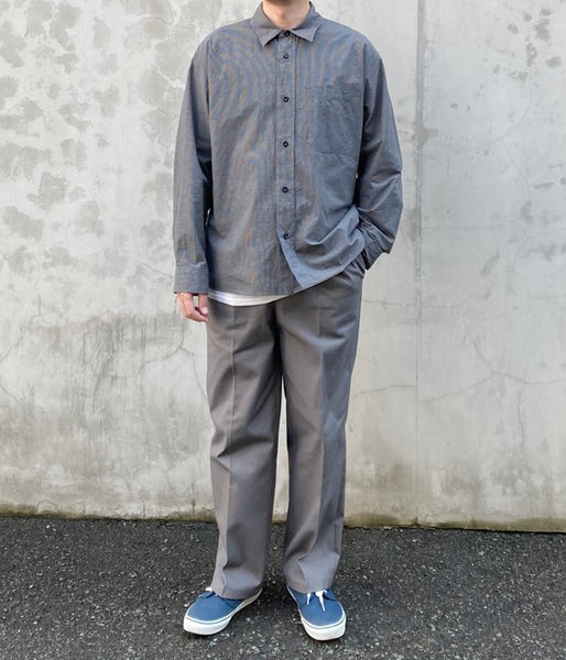 MHL./TINY GINGHAM COTTON SHIRT (NAVY)