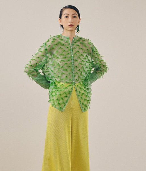 TAN/MOHAIR FRINGE SHIRTS