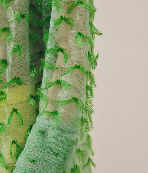 TAN/MOHAIR FRINGE SHIRTS