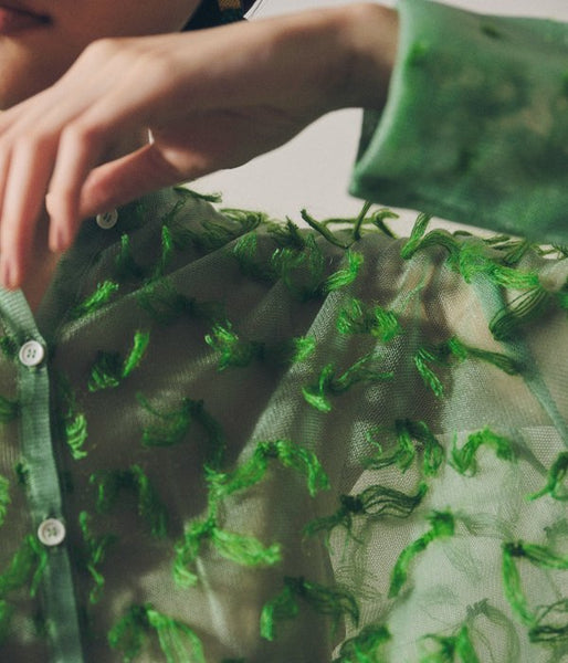 TAN/MOHAIR FRINGE SHIRTS