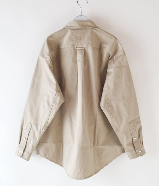 DESCENDANT/KENNEDY'S LS SHIRT FULL SIZE (BEIGE)